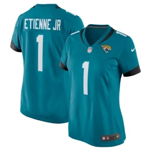 Womens Jacksonville Jaguars Travis Etienne Nike Teal Game Jersey