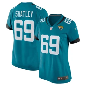 Womens Jacksonville Jaguars Tyler Shatley Nike Teal Nike Game Jersey