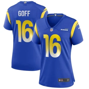 Womens Los Angeles Rams Jared Goff Nike Royal Game Jersey