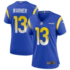 Womens Los Angeles Rams Kurt Warner Nike Royal Game Retired Player Jersey