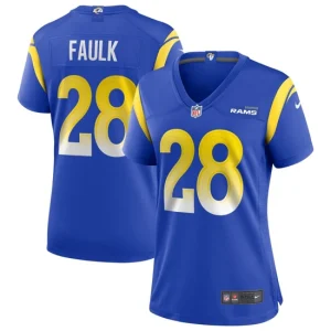 Womens Los Angeles Rams Marshall Faulk Nike Royal Game Retired Player Jersey