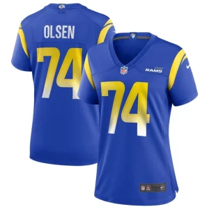 Womens Los Angeles Rams Merlin Olsen Nike Royal Game Retired Player Jersey