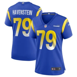 Womens Los Angeles Rams Rob Havenstein Nike Royal Game Jersey