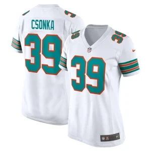 Womens Miami Dolphins Larry Csonka Nike White Retired Player Jersey