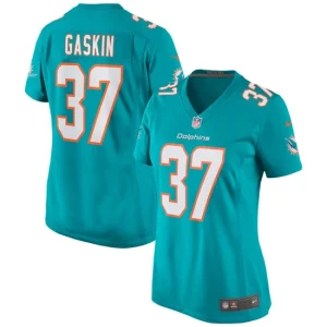 Womens Miami Dolphins Myles Gaskin Nike Aqua Game Jersey