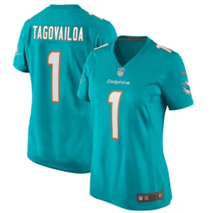 Womens Miami Dolphins Tua Tagovailoa Nike Aqua Game Jersey