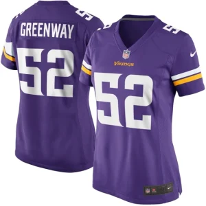 Womens Minnesota Vikings Chad Greenway Nike Purple Game Jersey