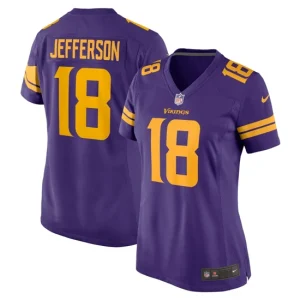 Womens Minnesota Vikings Justin Jefferson Nike Purple Alternate Game Jersey