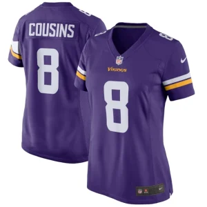 Womens Minnesota Vikings Kirk Cousins Nike Purple Game Player Jersey