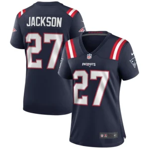 Womens New England Patriots J.C. Jackson Nike Navy Game Jersey