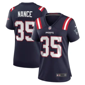 Womens New England Patriots Jim Nance Nike Navy Retired Player Jersey