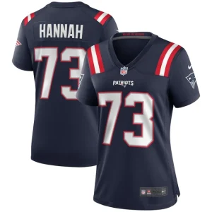 Womens New England Patriots John Hannah Nike Navy Game Retired Player Jersey