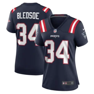 Womens New England Patriots Joshuah Bledsoe Nike Navy Game Jersey