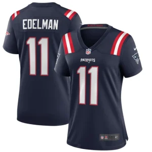 Womens New England Patriots Julian Edelman Nike Navy Game Jersey