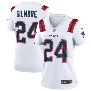 Womens New England Patriots Stephon Gilmore Nike White Game Jersey