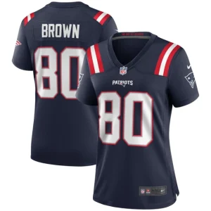 Womens New England Patriots Troy Brown Nike Navy Game Retired Player Jersey