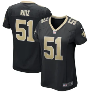 Womens New Orleans Saints Cesar Ruiz Nike Black Game Jersey