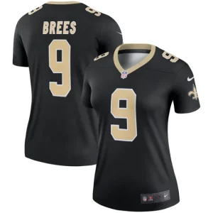 Womens New Orleans Saints Drew Brees Nike Black Legend Jersey