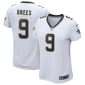 Womens New Orleans Saints Drew Brees Nike White Game Player Jersey