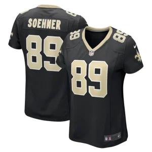 Womens New Orleans Saints Dylan Soehner Nike Black Game Jersey