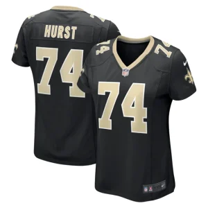 Womens New Orleans Saints James Hurst Nike Black Game Jersey