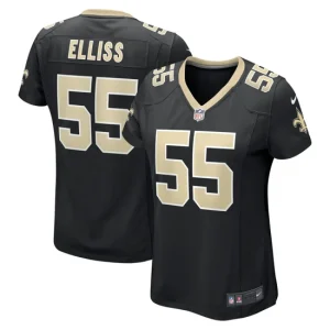 Womens New Orleans Saints Kaden Elliss Nike Black Game Jersey