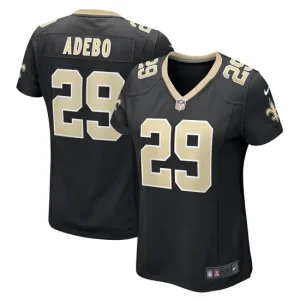 Womens New Orleans Saints Paulson Adebo Nike Black Game Jersey