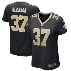 Womens New Orleans Saints Steve Gleason Nike Black Game Retired Player Jersey