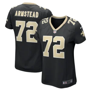 Womens New Orleans Saints Terron Armstead Nike Black Game Jersey