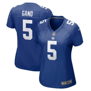 Womens New York Giants Graham Gano Nike Royal Game Player Jersey