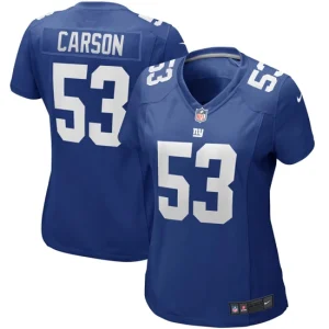 Womens New York Giants Harry Carson Nike Royal Game Retired Player Jersey