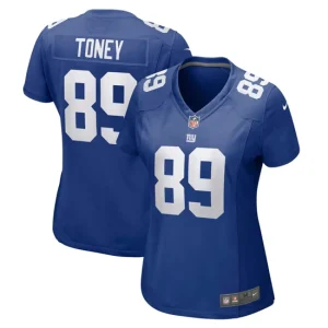 Womens New York Giants Kadarius Toney Nike Royal Game Player Jersey