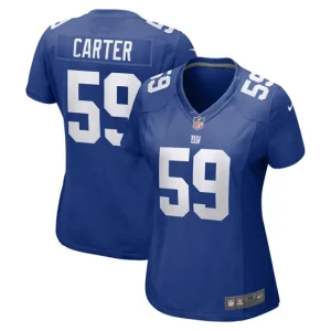 Womens New York Giants Lorenzo Carter Nike Royal Game Jersey