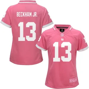 Womens New York Giants Odell Beckham Jr. Pink Bubble Gum Jersey