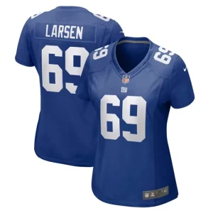 Womens New York Giants Ted Larsen Nike Royal Game Player Jersey