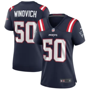 Womens Nike Chase Winovich New England Patriots Navy Game Jersey