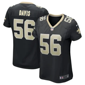 Womens Nike Demario Davis Black New Orleans Saints Game Jersey