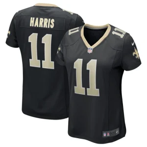 Womens Nike Deonte Harris Black New Orleans Saints Game Jersey