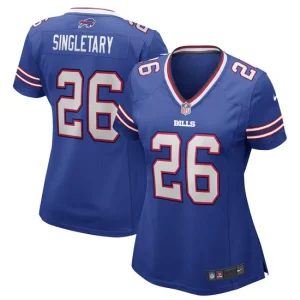 Womens Nike Devin Singletary Royal Buffalo Bills Game Jersey