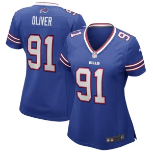 Womens Nike Ed Oliver Royal Buffalo Bills Game Jersey