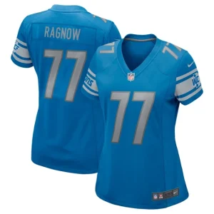 Womens Nike Frank Ragnow Blue Detroit Lions Game Jersey