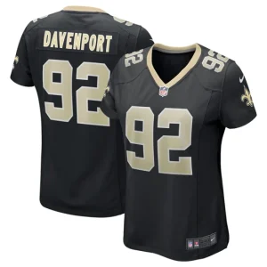 Womens Nike Marcus Davenport Black New Orleans Saints Game Jersey