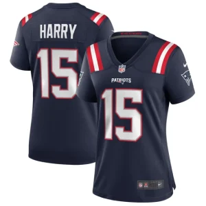 Womens Nike NKeal Harry New England Patriots Navy Game Jersey