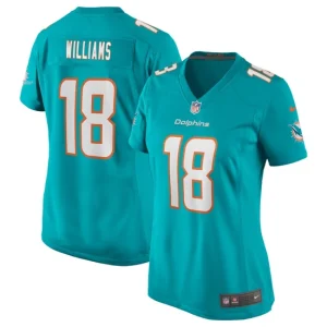 Womens Nike Preston Williams Aqua Miami Dolphins Game Jersey