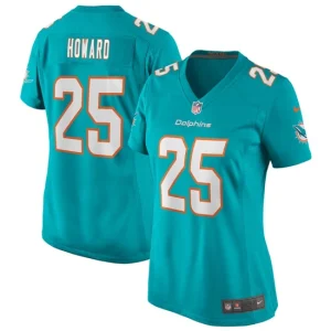 Womens Nike Xavien Howard Aqua Miami Dolphins Game Jersey