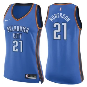 Womens Oklahoma City Thunder 21 Andre Roberson Icon Blue Swingman Jersey