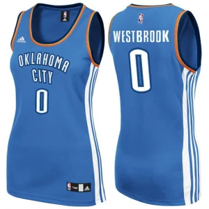 Womens Oklahoma City Thunder 35 Russell Westbrook Blue New Swingman Fashion Jersey