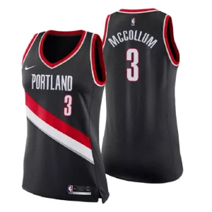 Womens Portland Trail Blazers 3 C.J. McCollum Icon Edition Black Swingman Jersey