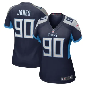 Womens Tennessee Titans DaQuan Jones Nike Navy Game Jersey