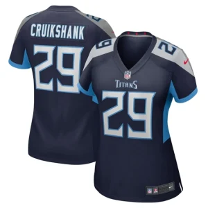 Womens Tennessee Titans Dane Cruikshank Nike Navy Game Jersey